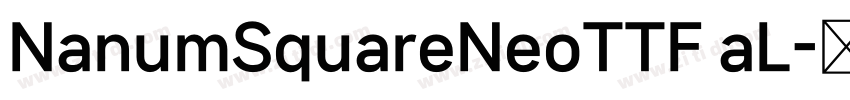NanumSquareNeoTTF aL字体转换